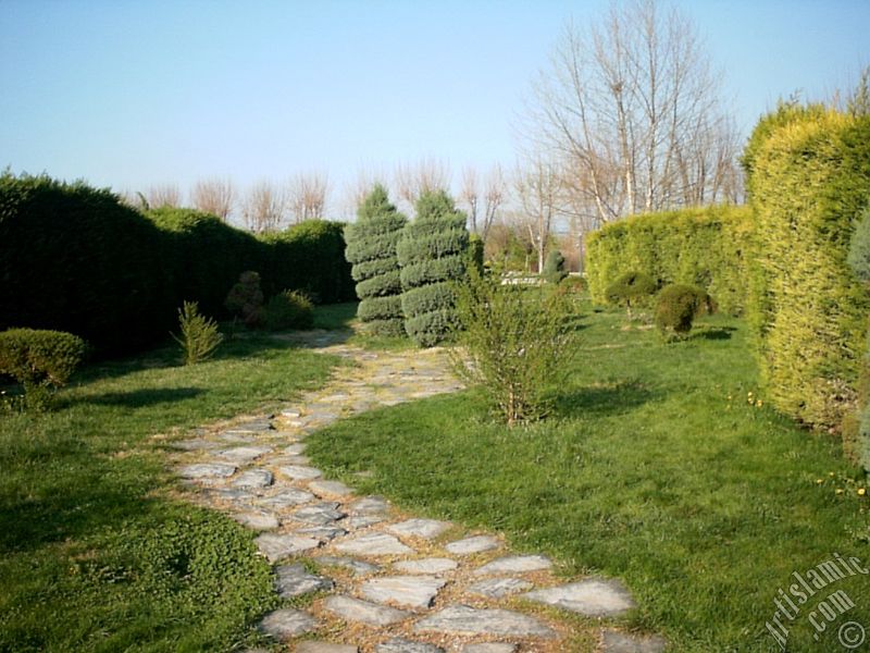 View of Botanical Park in Bursa city of Turkey.
