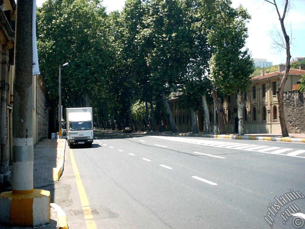 The way of Dolmabahce-Besiktas in Istanbul city of Turkey.
