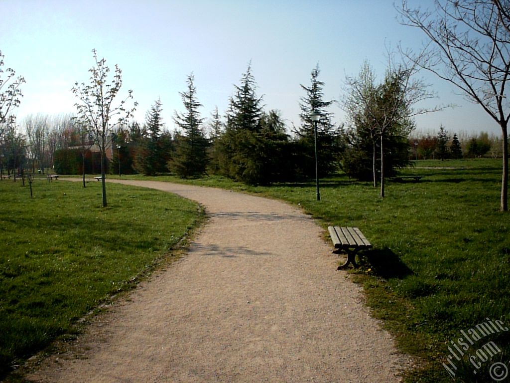 View of Botanical Park in Bursa city of Turkey.

